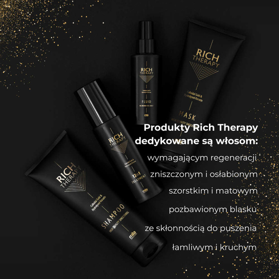 Zestaw Mila Pro Rich Therapy odbudowujący z keratyną i kwasem hialuronowym do włosów zniszczonych szampon 250ml + maska 250ml