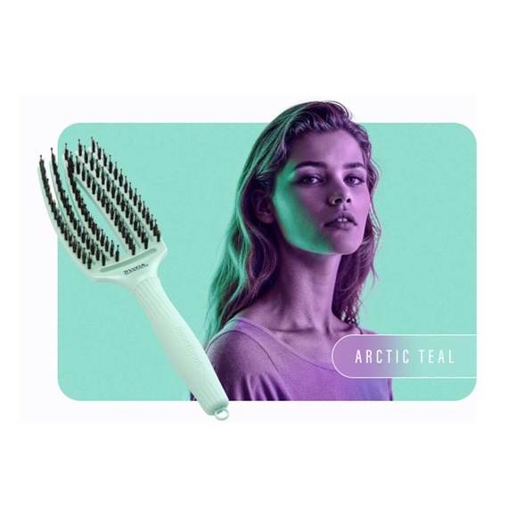Szczotka Olivia Garden FingerBrush Arctic Lights do rozczesywania włosów Arktyczna Zieleń