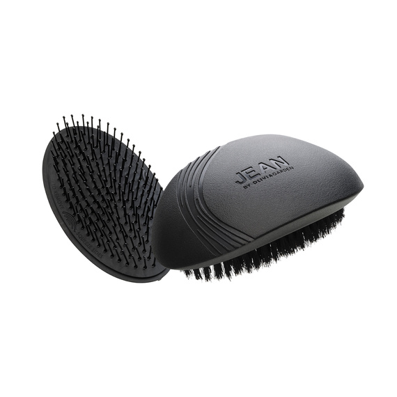Szczotka Olivia Garden JEAN The Military Style Beard Brush Kit z wymiennym włosiem do brody