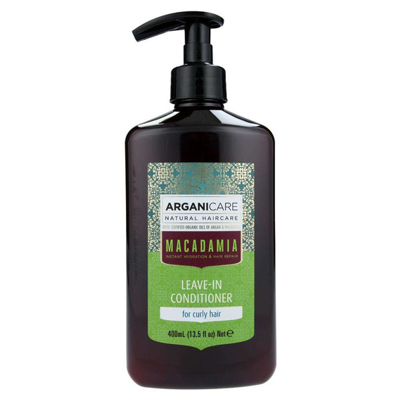 Arganicare Macadamia Leave-In odżywka bez spłukiwania do włosów kręconych 400 ml