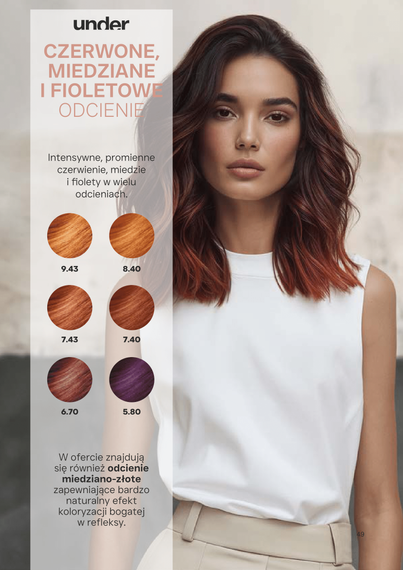 Farba Montibello Under 7.43 średni złoty miedziany blond 60 ml
