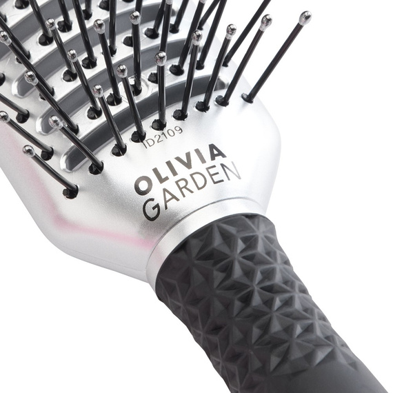Szczotka Olivia Garden Essential Style Tunnel Silver do rozczesywania i suszenia włosów
