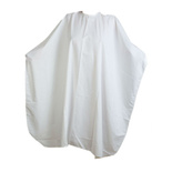 Peleryna Fox Silky Line z metalowymi zatrzaskami 128 cm x 150 cm biała