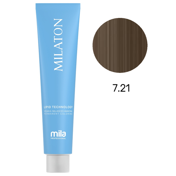 Farba Mila Milaton Classic 7.21 popielaty beżowy blond 100 ml