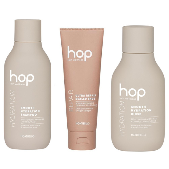Zestaw Montibello HOP Control & Energy nawilżająco wygładzający do włosów