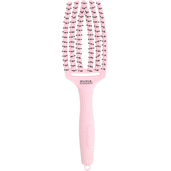 Zestaw szczotek Olivia Garden FingerBrush LOVE do rozczesywania włosów niebieska + różowa