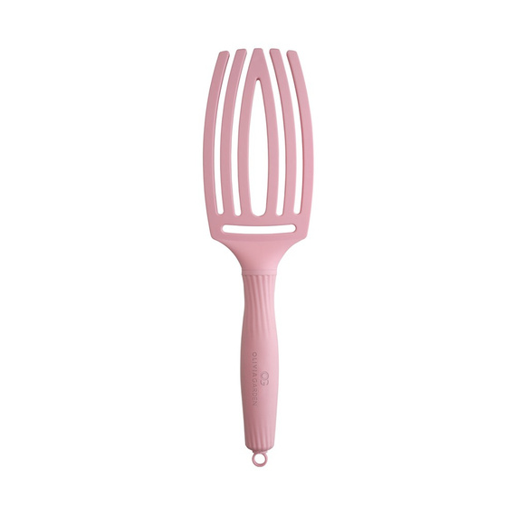 Szczotka Olivia Garden FingerBrush Combo Medium Soft Pink do rozczesywania włosów Amazonki Róż po zdrowie