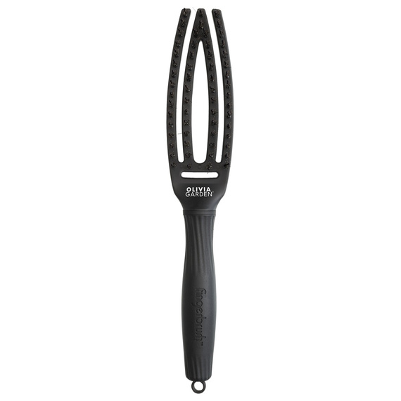 Szczotka Olivia Garden Fingerbrush Combo Small Full Black do rozczesywania włosów mała