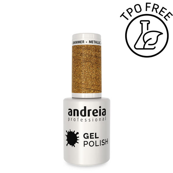 Lakier hybrydowy Andreia Professional Gel Polish 281 kryjące złoto 10,5 ml