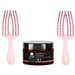 2 x Szczotka Olivia Garden FingerBrush Care Mini Pink różowa + Maska 12w1