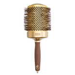 Szczotka Olivia Garden Expert Blowout Shine do modelowania i suszenia włosów złoto brązowa 80 mm