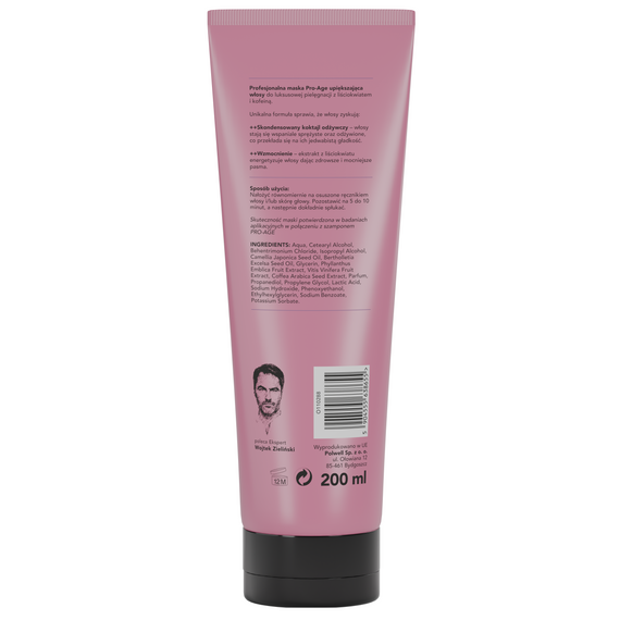 Maska Hair Expert Pro-Age upiększająca do włosów i dojrzałej skóry głowy 200 ml