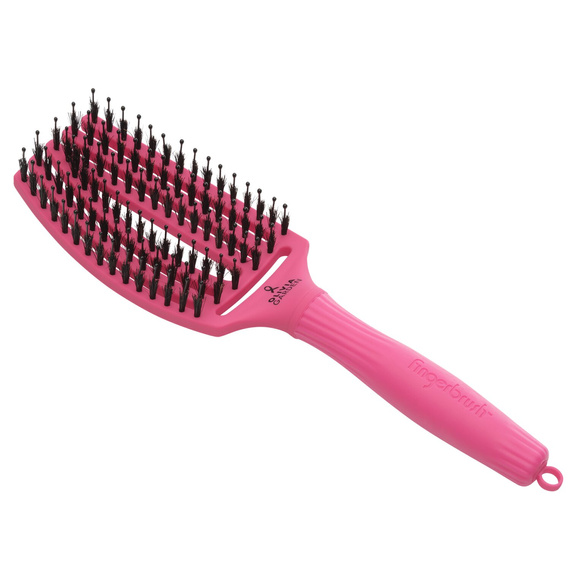 Szczotka Olivia Garden Fingerbrush Care Ionic Pink Ink do rozczesywania włosów różowa