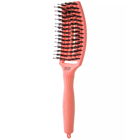 Szczotka Olivia Garden FingerBrush I'm Perfection Radiant Peach Combo Medium do rozczesywania włosów brzoskwinia