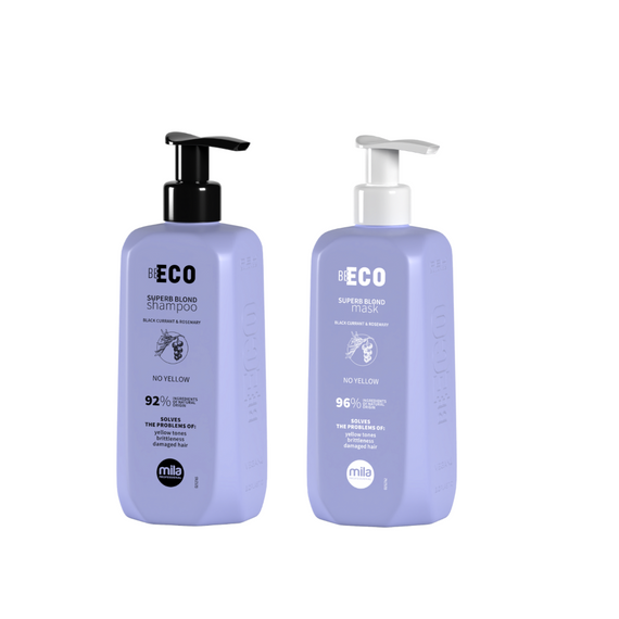 Zestaw Mila BE ECO Superb Blond szampon 250 ml + maska 250 ml 