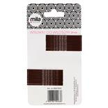 Wsuwki karbowane 6 cm brązowe Mila Technic