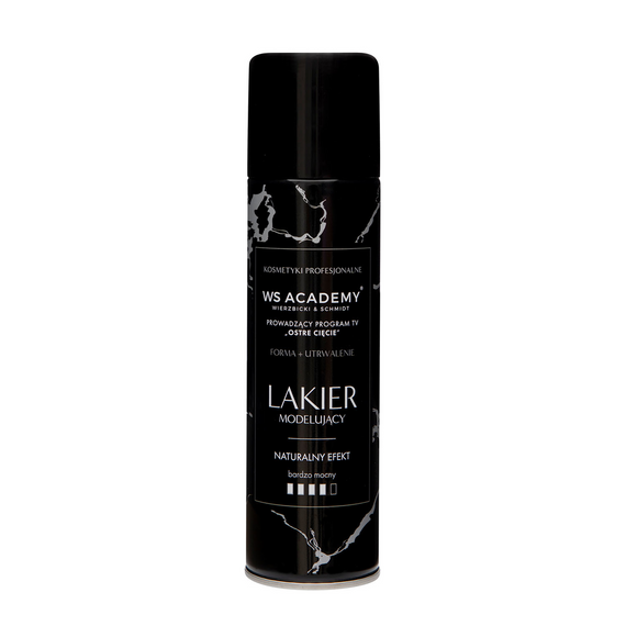Lakier WS Academy stylizujący bardzo mocno utrwalający do wszystkich rodzajów włosów 250 ml