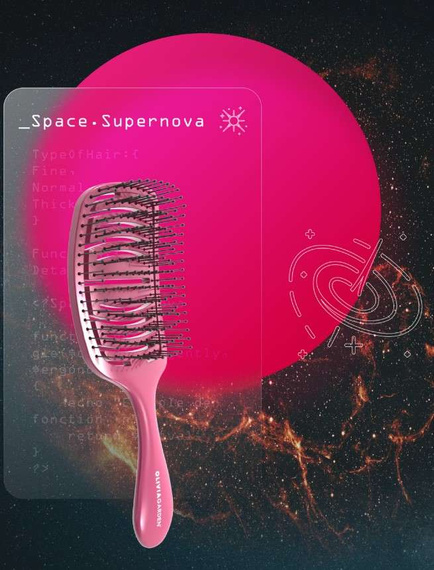 Szczotka Olivia Garden iDetangle Space Edition Supernova do rozczesywania włosów różowa