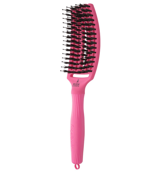 Szczotka Olivia Garden Fingerbrush Care Ionic Pink Ink do rozczesywania włosów różowa
