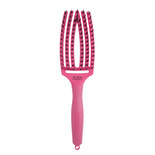 Szczotka Olivia Garden FingerBrush Combo Medium Hot Pink do rozczesywania włosów różowa
