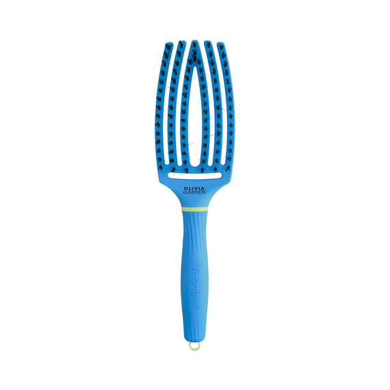 Szczotka Olivia Garden FingerBrush Combo Medium Inner Child Turbo Blue do rozczesywania i wygładzania włosów