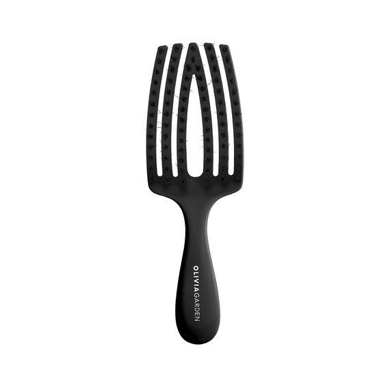 Szczotka Olivia Garden FingerBrush Care Mini Black do rozczesywania włosów czarna