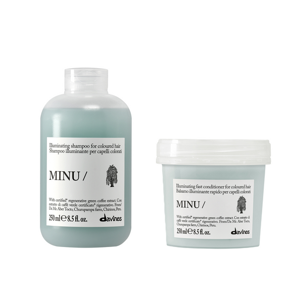 Zestaw Davines Essential Haircare MINU do włosów farbowanych szampon 250ml + odżywka 250ml