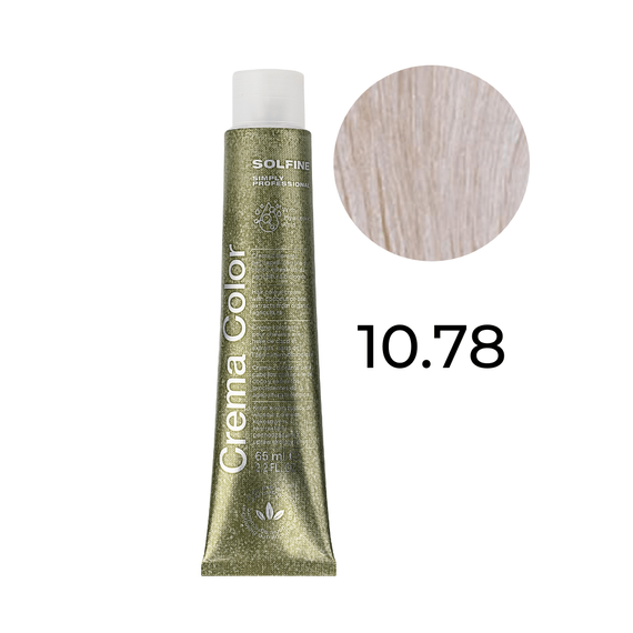 Farba Solfine Crema Color Violet Pearl 10.78 (10PV) perłowo-fioletowy platynowy blond 65 ml