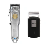 Zestaw Maszynka do strzyżenia Wahl 5 Star Cordless Senior Metal Edition bezprzewodowa 46 mm + Golarka Wahl Mobile Shaver