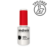 Lakier hybrydowy Andreia Professional Gel Polish 205 soczysta czerwień 10,5 ml