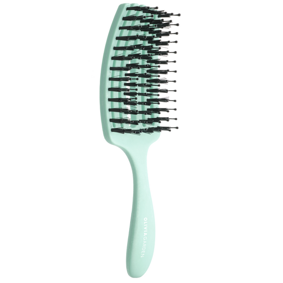Zestaw 2 Szczotek Olivia Garden FingerBrush Care Mini Mint do rozczesywania włosów miętowa + maska Hair Expert 12w1 230 ml