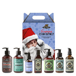 Zestaw świąteczny Pan Drwal (Docent szampon 250 ml, odżywka 250 ml, serum łagodzące 100 ml + Original szampon 150 ml, odżywka 250 ml, odżywka do brody 100 ml, olejek do brody 100 ml)