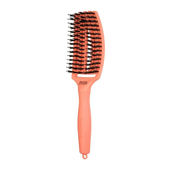Zestaw szczotka Olivia Garden FingerBrush BLUSH Medium Coral + Spray termoochronny Mila BE ECO Vivid Colors 250 ml
