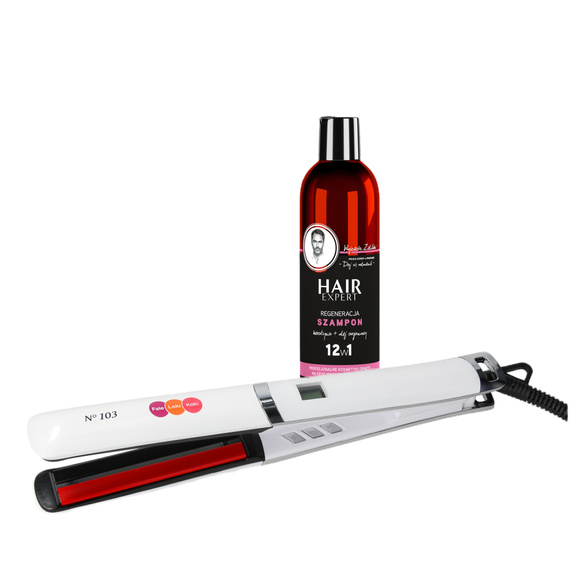 Prostownica z podczerwienią N°103 Premium Fale Loki Koki + Szampon Gratis