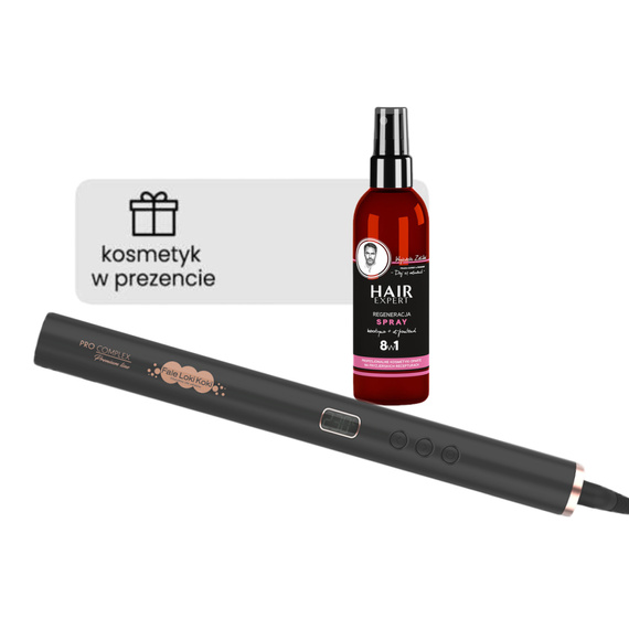 Prostownica z jonizacją Fale Loki Koki Pro Complex Premium Line 2 w 1 + Spray 8w1 Gratis