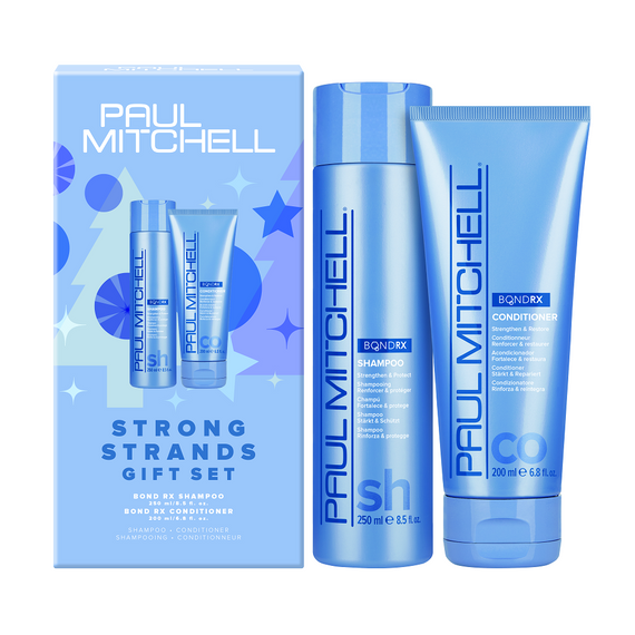 Zestaw Paul Mitchell Strong Strands Gift odbudowujący do włosów zniszczonych szampon 250ml + odżywka 200ml