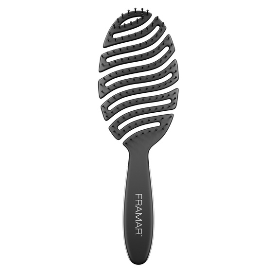 Szczotka Framar Flex Brush Matte Black do rozczesywania i modelowania włosów czarna