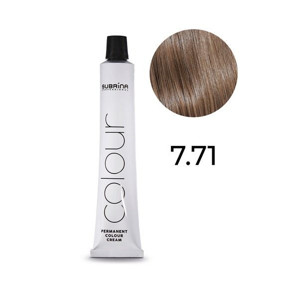 Farba Subrina Permanent Colour 7.71 brązowy popielaty średni blond 100 ml