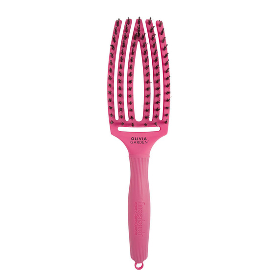 Zestaw szczotek Olivia Garden FingerBrush Combo Medium Hot Pink + FingerBrush Kids Pink do rozczesywania włosów + maska Hair Expert 12w1 regeneracja do włosów 230 ml