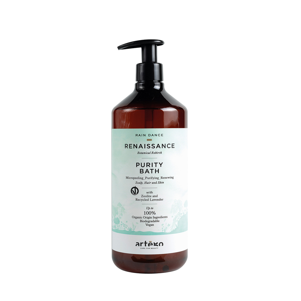 Artego Szampon Trychologiczny Artego Rain Dance Renaissance Purity Bath głęboko oczyszczający z mikro peelingiem 1000 ml
