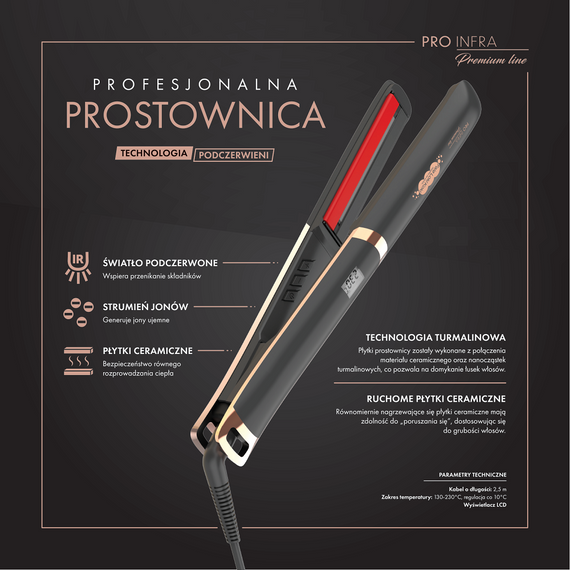 Prostownica z podczerwienią Fale Loki Koki Pro Infra Premium Line