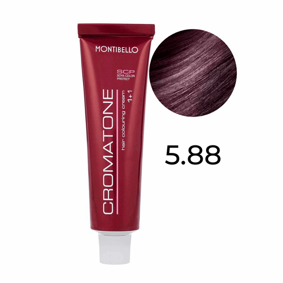 Farba Montibello Cromatone 5.88 intensywny purpurowy jasny brąz 60 ml