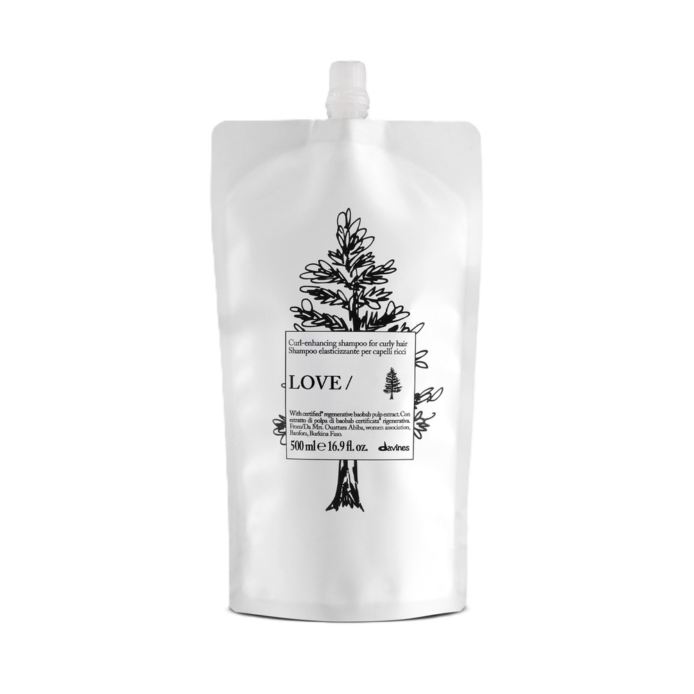 Davines Szampon Davines Essential Haircare LOVE CURL Refill podkreślający skręt 500 ml — Składniki i ocena