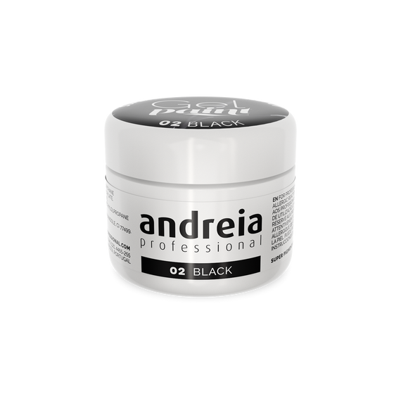 Żel do zdobień Andreia Professional Gel Paint 02 Black 4 ml
