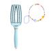 Szczotka Olivia Garden FingerBrush Combo Medium Inner Child Bubble Blue do rozczesywania i wygładzania włosów