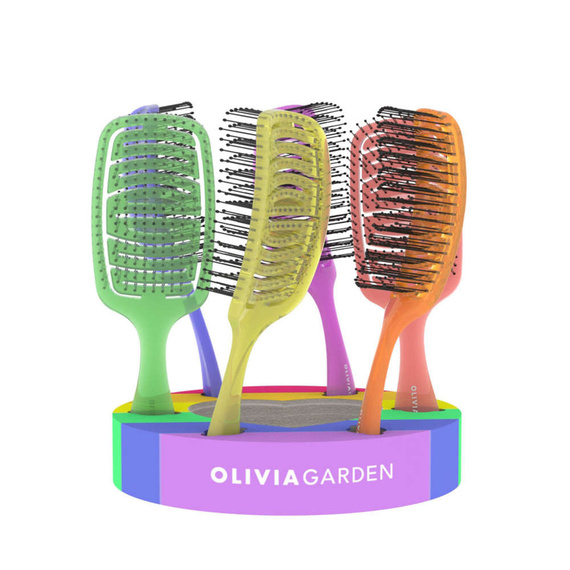 Zestaw szczotek Olivia Garden iDetangle Pride 6 sztuk do rozczesywania wszystkich rodzajów włosów