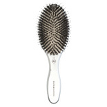 Szczotka Olivia Garden Expert Care Oval z mieszanym włosiem dzika do rozczesywania włosów srebrna