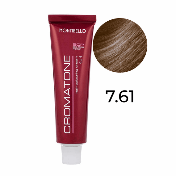 Farba Montibello Cromatone 7.61 popielato-kasztanowy blond 60 ml