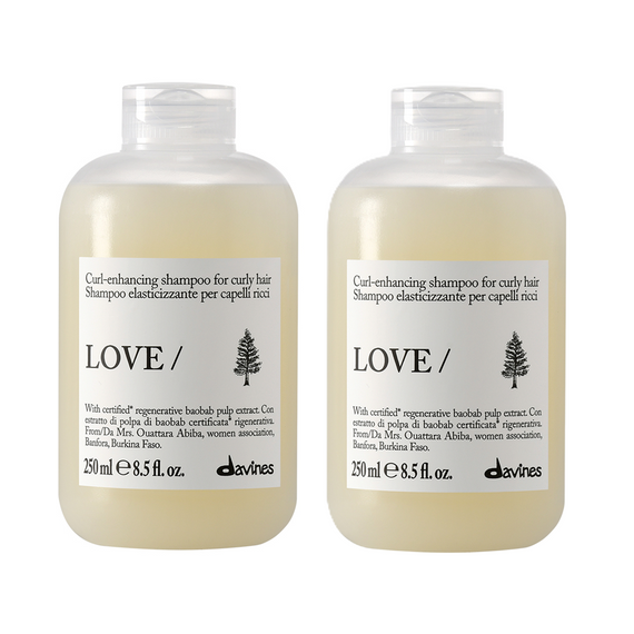 Zestaw Davines Essential Haircare LOVE CURL podkreślający skręt włosów szampon 2 x 250 ml