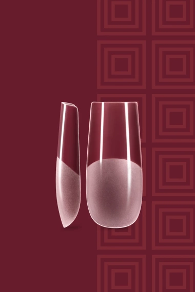 Profilowane tipsy Andreia Professional Pro Extend średniej długości w kształcie kwadratu 600 sztuk